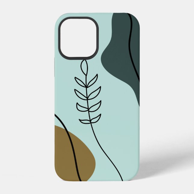 Modern Botanical iPhone Case (Back)