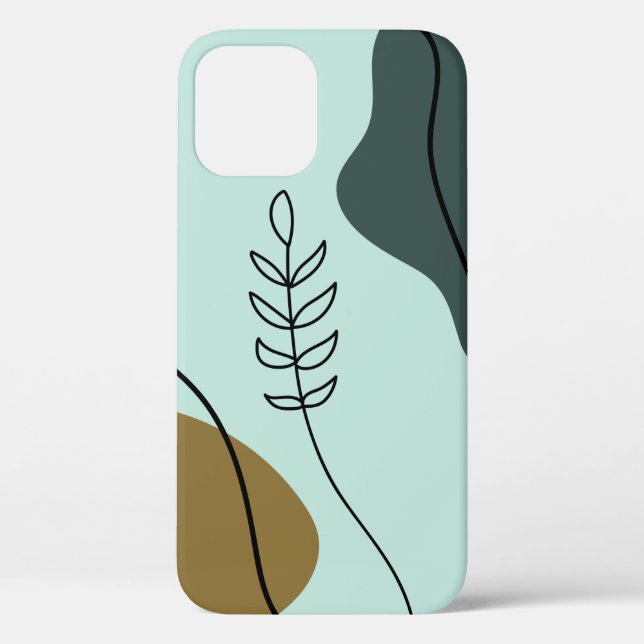 Modern Botanical iPhone Case (Back)