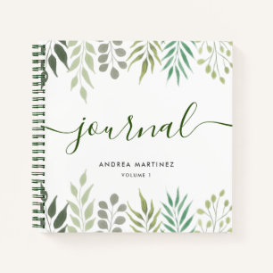 Modern Botanical Leaves Foliage Journal