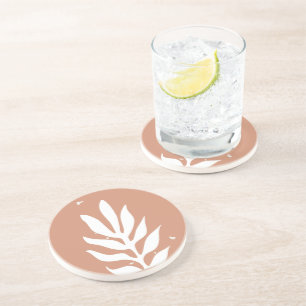 Modern botanical living Art Coaster