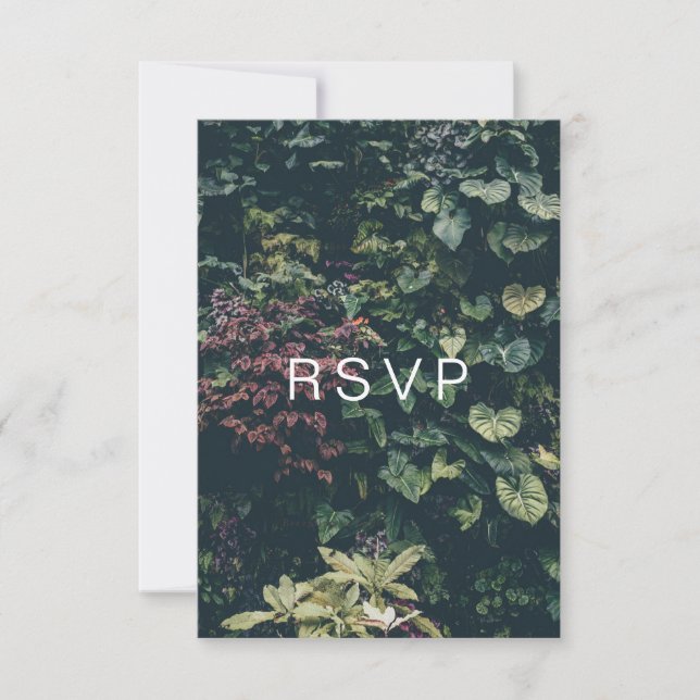 Modern Botanical RSVP: II RSVP Card (Front)