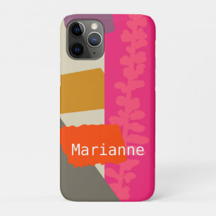 Modern  Botanical Silhouette Artistic Colour Block Case-Mate iPhone Case