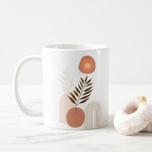 Modern Botanical Sunrise Positive Vibes Coffee Mug