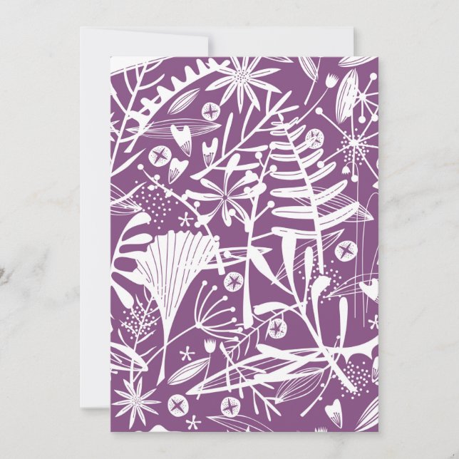 Modern Botatanical Floral Purple (Front)