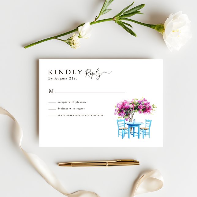 Modern Bougainvillea Destination Wedding RSVP (Creator Uploaded)
