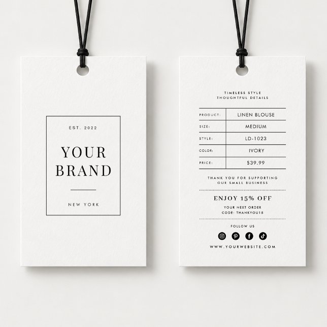 Modern Boutique Clothing Price Tag (Creator Uploaded)