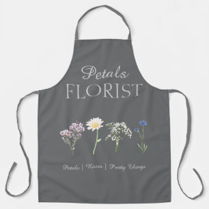 Modern Boutique Florist Business Branding  Apron
