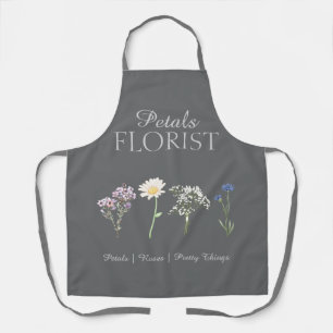 Modern Boutique Florist Business Branding  Apron