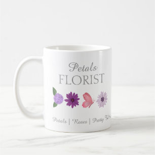 Modern Boutique Florist Business Branding Coffee Mug
