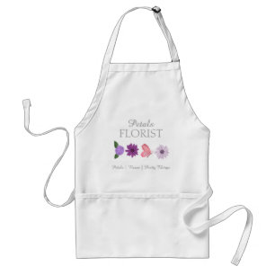 Modern Boutique Florist Business Branding Standard Apron