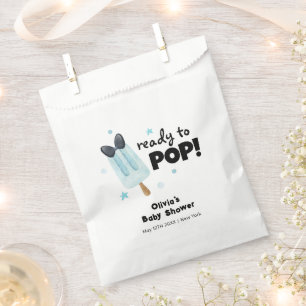 Modern Bow Ice Cream Ready To Pop Baby Shower Favour Bags