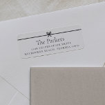 Modern Bow | Simple Minimal Return Address<br><div class="desc">Sweet and simple return address labels feature a minimalist layout that's perfect for your Christmas holiday greetings or all year long. Customise with your family name and address in clean,  classic serif typeface. A petite black bow across the top completes the design.</div>