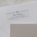 Modern Bow | Simple Minimal Return Address<br><div class="desc">Sweet and simple return address labels feature a minimalist layout that's perfect for your Christmas holiday greetings or all year long. Customise with your family name and address in clean,  classic serif typeface. A petite bow across the top in soft blue completes the design.</div>