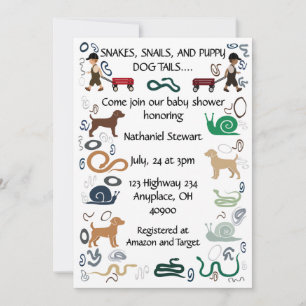 Modern boy theme baby shower Invitation