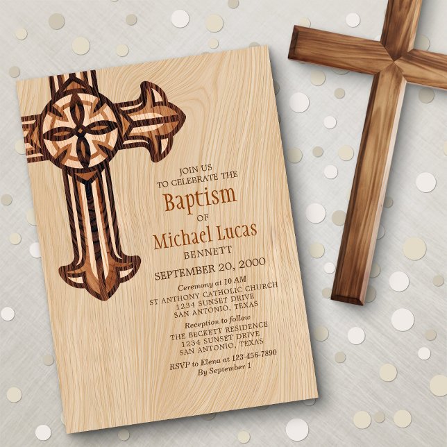 Modern Boys Adults Baptism Invitation (Creator Uploaded)