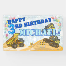 Modern Boys Construction Kid’s Birthday Party