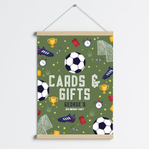 Modern Boys Soccer ball Cards & Gifts Poster