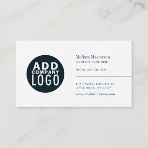 Modern Brand Logo Corporate Employees Business Card