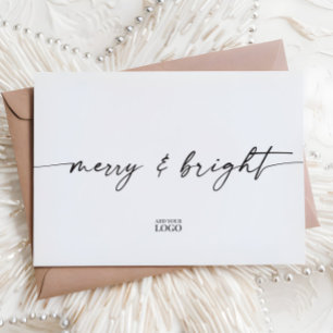 Modern Branded Holiday Christmas Card