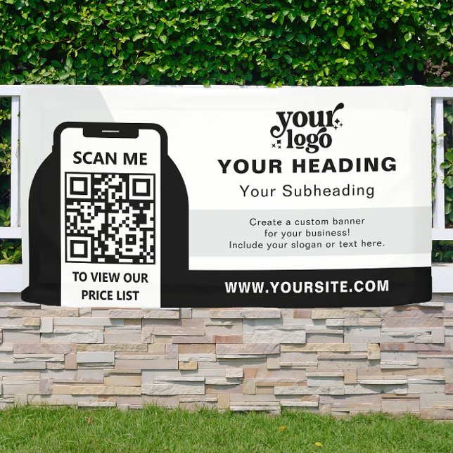 Modern Branding Professional Advertising QR Code Banner (Creator Uploaded)