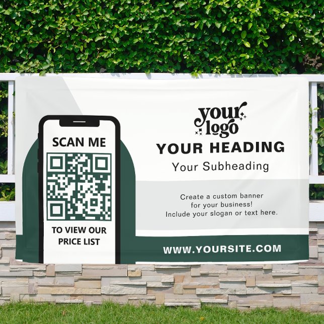 Modern Branding Professional Advertising QR Code Banner (Creator Uploaded)