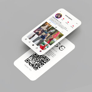 Modern Bridal Boutique Wedding Planner Instagram Business Card