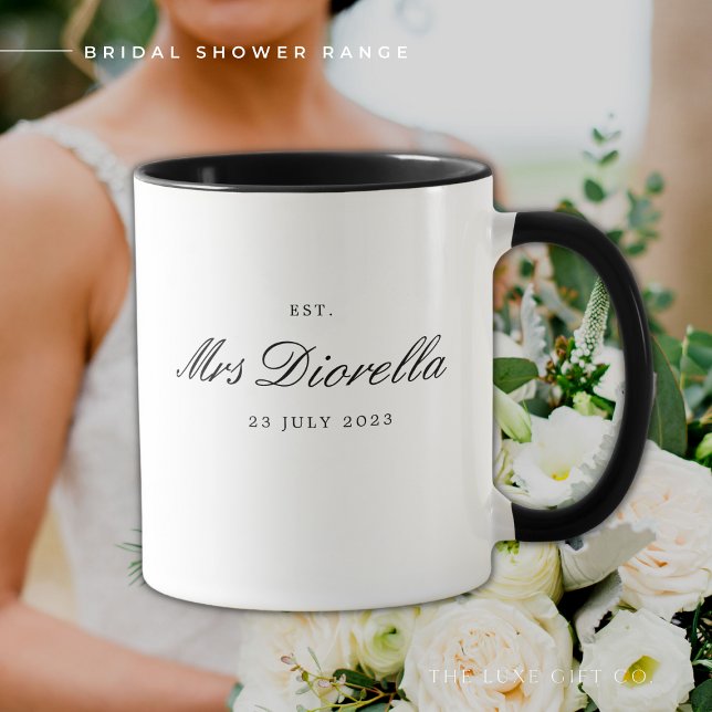 Modern Bridal Shower Engagement Mug Anniversary (Creator Uploaded)