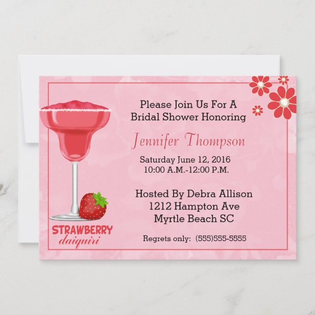 Modern Bridal Shower Invitation (Front)
