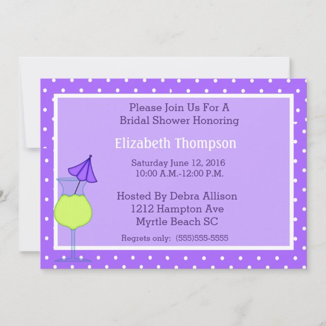 Modern Bridal Shower Invitation (Front)