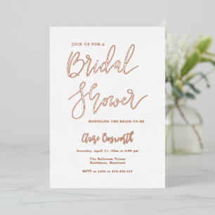 Modern Bridal Shower Script Elegant