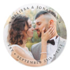 Modern Bride Groom Simple Photo Wedding