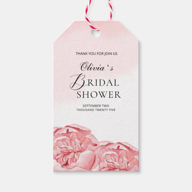 Modern Bride Shower  Gift Tags  (Front)