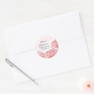Modern Bride Shower Square Sticker