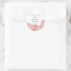 Modern Bride Shower Square Sticker 