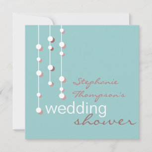 Modern Bride Wedding Shower Invitation