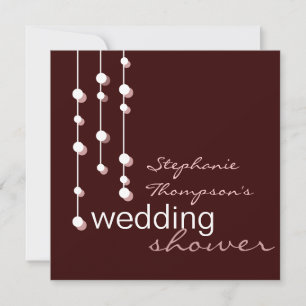 Modern Bride Wedding Shower Invitation