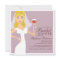 Modern Bride Wine Theme Bridal Shower Invitation