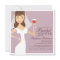 Modern Bride Wine Theme Bridal Shower Invitation