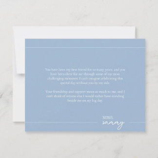 Modern Bridesmaid Proposal Card