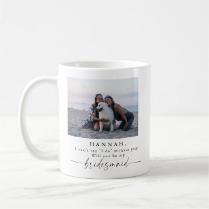 Modern Bridesmaid Proposal Mug