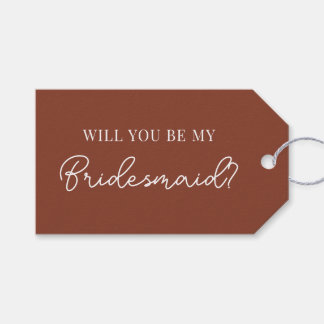 Modern Bridesmaids Proposal Tag