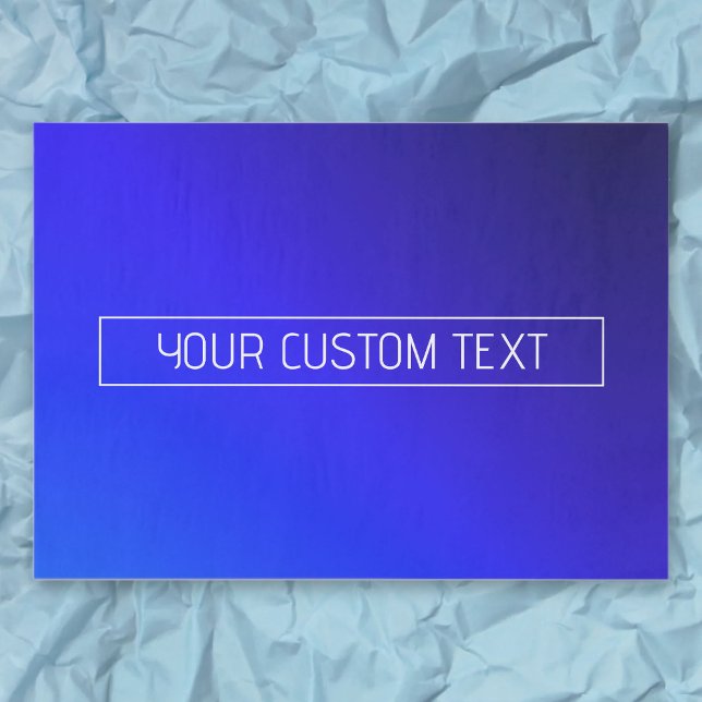Modern Bright Blue & Purple Gradient Ombre Tissue Paper (Creator Uploaded)