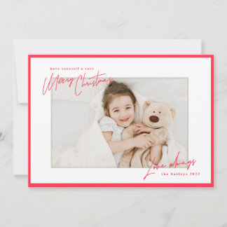 Modern Bright Border Handwritten Christmas Script