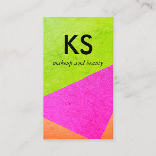 Modern Bright Colour Blocks Business Card