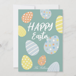 modern bright colourful easter holiday card