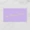Modern Bright Lavender Chartreuse Script 