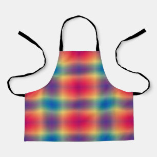 Modern Bright Multi Coloured Pattern Apron