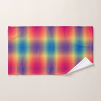 Modern Bright Multi Coloured Pattern  Hand Towel