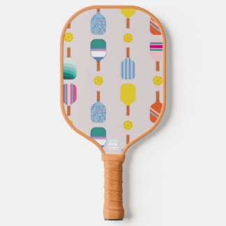 Modern Bright Pretty Pink Pickleball Paddle