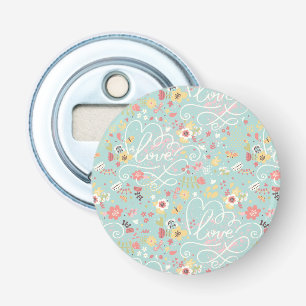 Modern Bright Romantic Pattern Bottle Opener